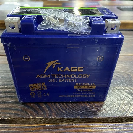 Аккумулятор KAGE YT5L-BS/YTX5L-BS (MF12V5-1A)